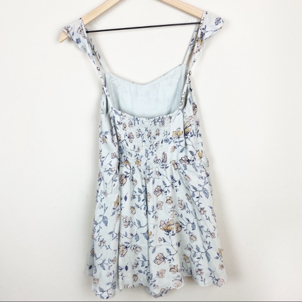 Kimchi Blue Petunia Gauze Flutter Sleeve Romper M - Picture 2 of 6
